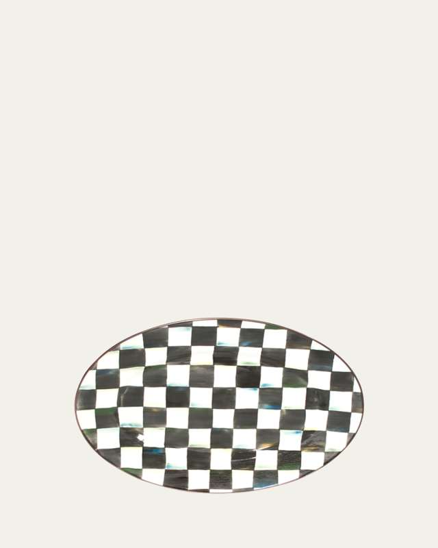 Large Courtly Check Oval Platter
